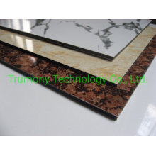 2.5mm 3mm PVDF Stone Wood Color Painting Aluminum Sheet Aluminium Solid Panel for Outer Wall Cladding